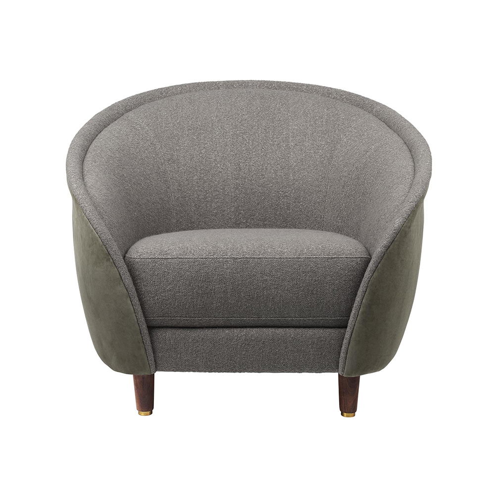 Factory Customization Upholstered Barrel Lounge Chair (1)